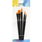 5 Pcs Artist paint Brush Set Nylon Hair Wooden Handle For Watercolor Oil Acrylic Drawing Art Brush Supplies