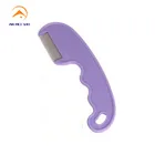 stainless steel grooved teeth head lice comb