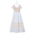 Baby girl short sleeve white lace dress long maxi dress baby girl clothing
