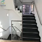 balcony clear tempered glass 10mm and 12mm ferroglass fence panels price