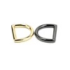 shiny black and gold alloy d ring for bag strap