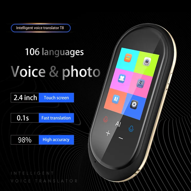 Arabe anglais deux façons voix photo traduction instantanée 106 langues avec wifi