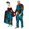 Africa Style Print Couples Clothing for Sweet Lovers Long Women Dress & Mens Sets Dashiki Plus Size Wedding Clothing WYQ69