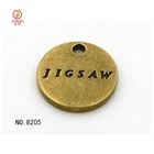 Hot Selling Custom Metal Tag Brass Finished Logo Plate For Jewelry/Bracelet