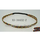 wholesale tribal crochet elastic hair band braided head band wrap