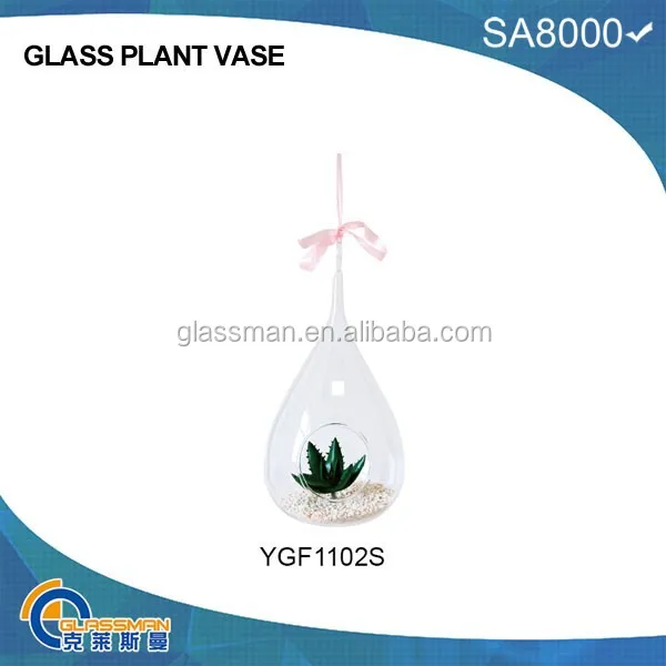 ティアドロップをぶら下げガラスグローブ空気の植物のための完璧なygf1102sテラリウム-民芸品問屋・仕入れ・卸・卸売り