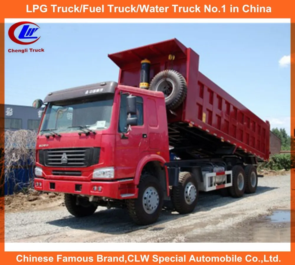 China Howo Dump Truck Used For Dubai 336hp 8*4 Dumper Truck 12 Wheel