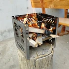Portable ultralight mini camping gasoline kerosene lpg camp fire cooking camping fire cooking grill stove