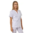 White Scrub Suit Designs Hospital Medical Uniform Workwear