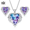 CDE Factory wholesale women earring necklace Fashion Jewelry Set