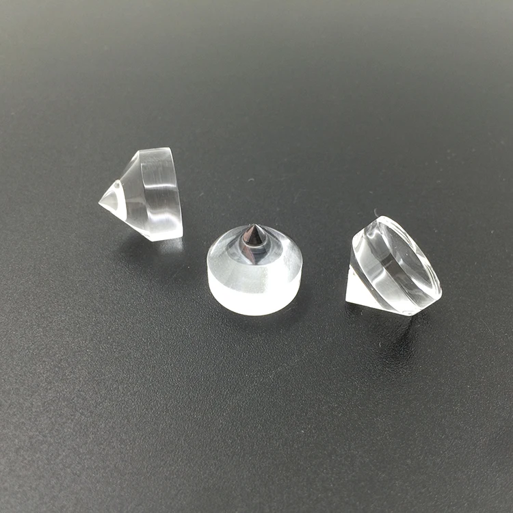 high precision plano convex conical optical component axicon