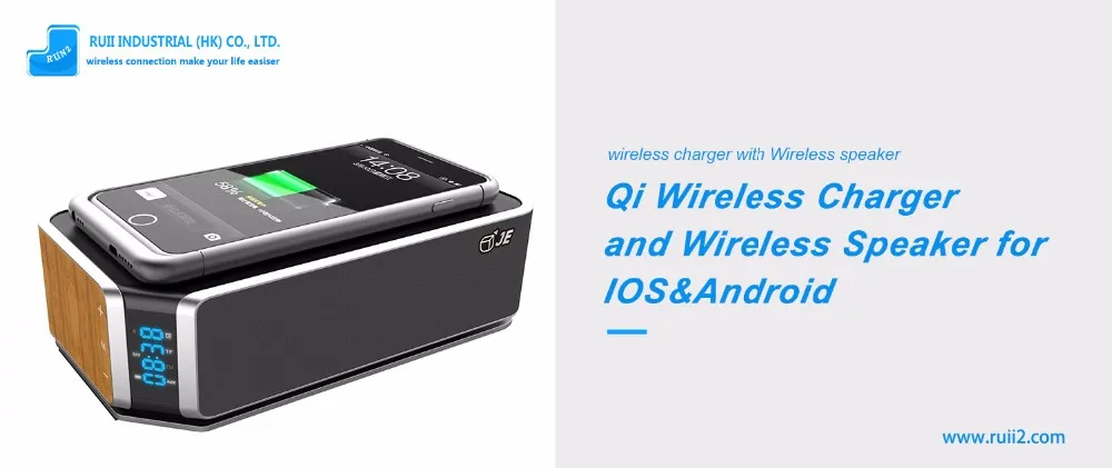 2017 New Product Qi Charger Portable Wireless BT2.1 Speaker With Fm Radio - ANKUX Tech Co., Ltd