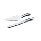 Stainless steel food safe 8 inch bread knife cake server set