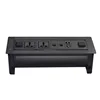 Hidden Power socket/ right anglet tabletop extension pop up interconnect box socket for conference room