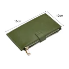 Multi-Function Large Capacity Wallet Green Army Women'S Hand Bag Zipper Clutch Bag Hand Purse
