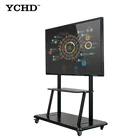 42 inch wall mount wifi full hd touch screen tv monitor with anti glare glass