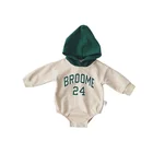 Custom made autumn winter long sleeve unisex baby born clothes thicken baby romper baby bodysuit 2256
