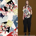 Custom Digital Printing on pure silk crepe de chine fabric for luxury dress