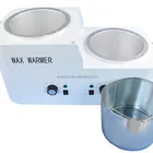 Waxkiss Double-Pot Depilatory Wax Heater Salon Spa Equipment