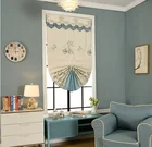 Beautiful manual roman blind curtain design using home decor