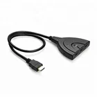 HDMI Switch, 3 Port 4K HDMI Switch 3x1 Switch Splitter with Pigtail Cable Supports Full HD 4K 1080P 3D Player