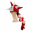 Party Funny crazy custom Carnival jester dinosaur hats with horns MH-1912