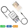 Apps2car car usb adapter mp3 aux interface,car stereo usb mp3 aux adapter for toyota avensis