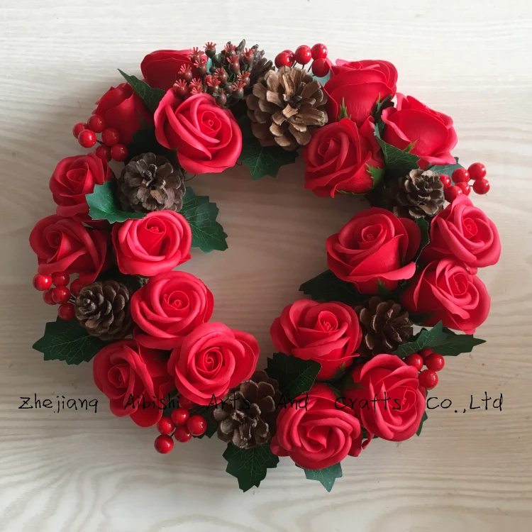 decorative wreaths christmas gift for girlfriend rose decoration