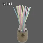 plastic drinking straw with paper box packing