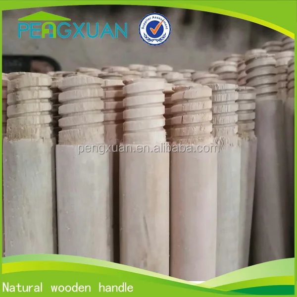chinese supplier smooth and dry round wooden dowel with thread