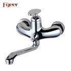 Spout Mixer Bath Fyeer Wall Mounted Long Spout Rainfall Bath Shower Mixer
