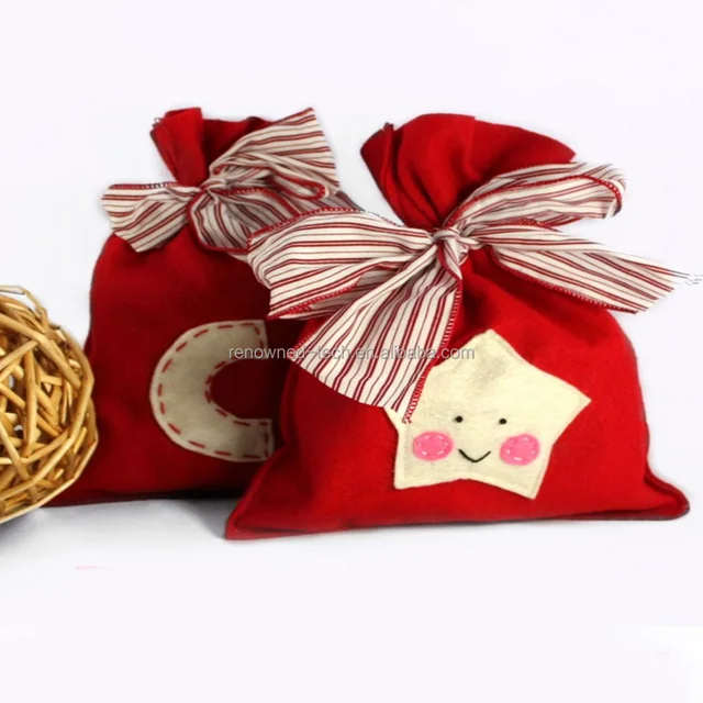 fun eco-friendly cotton christmas bag
