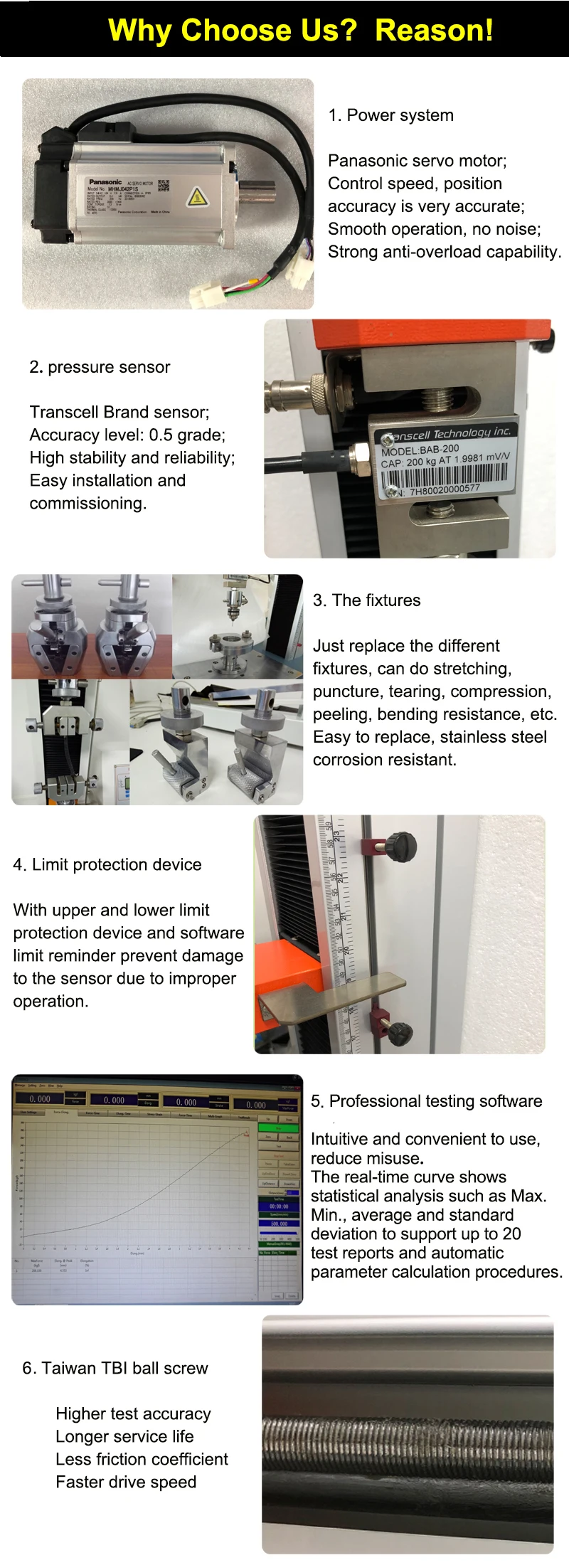 10kN 20kN 50kN Computer Universal Tensile Strength Testing Machine with High Precision and Customizable Options