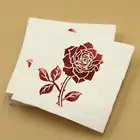 hot foil stamp napkins with custom design in good quality