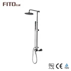 Bathroom Massage Thermostatic Faucets Parts Stainless Steel Shower Panel Waterfall Rain Shower