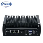 Intel skylake core i3 6100U i5 6200u Fanless mini pc with 6 USB3.0 support M.2 for home office computer