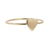 1 microns 14K gold plated custom engraved heart ring dainty jewelry fashion rings