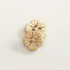 beautiful laser cut craft flower coconut button for baby garment
