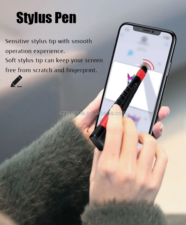 SUNLINE 2018 Newest 3in1 Function Usb Cable With Charging Mobile Phone Holder And Stylus Pen For Smart Phone Micro 8pin Type C - ANKUX.COM
