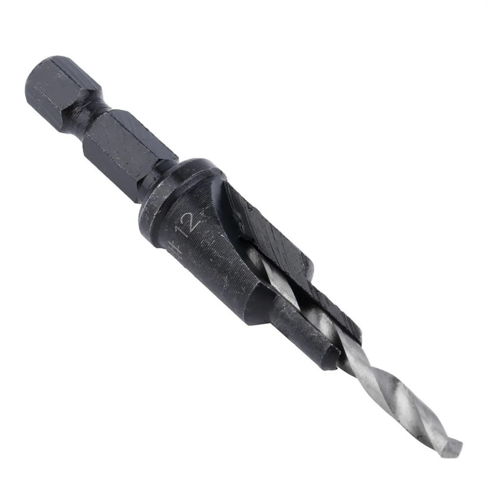 4 pcs HSS Countersink Drill Bits + 1 pcs 1/4 Quick Change Hole Hex Shank Screw Hot Search