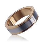 Rose gold design wholesale chic men titanium ring blank