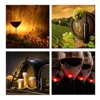 Multi Panel Beer Picture Canvas Painting Sparkling Wine Canvas Print Wine Chateau Picture Canvas for Bar Decoration