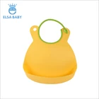Best sale with high quality waterproof soft silicone baby bib for children easily Wipes Clean