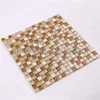 HK75 New Glass mix marble mosaic kitchen wall tile sticker