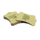 Wholesale T-Shirt Hang Tags Clothes Custom Paper Tag Labels Swing Tags For Clothing