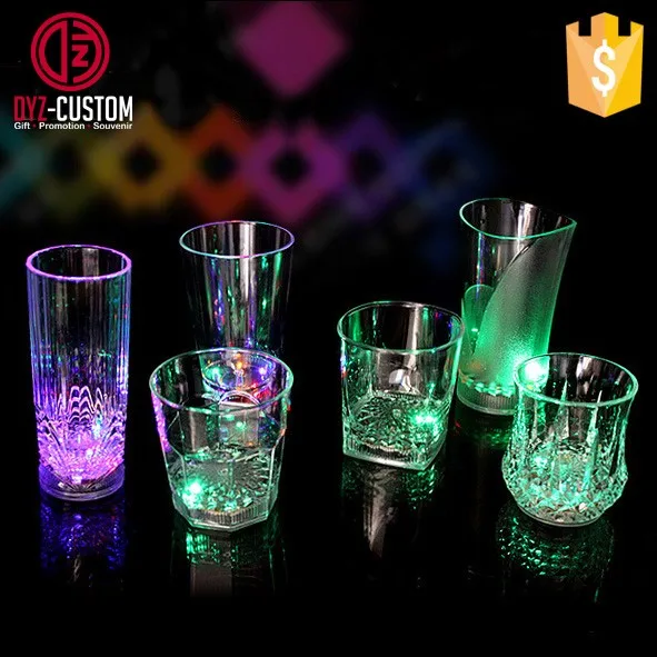Liquid Activated Color Change Flashing Cup Plastic Light Up Drinking Glasses Buy Liquid
