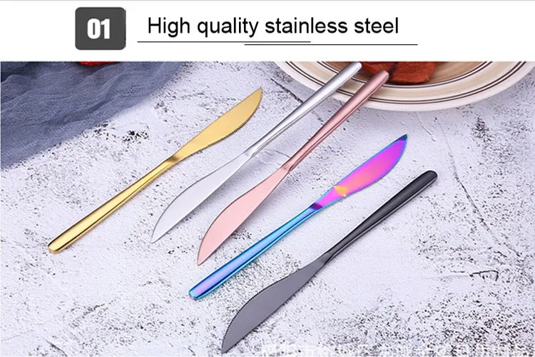 quality korean cutlery dinner knife, stainless steel steak knife