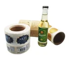 Custom Embossed Drink Bottle Adhesive Sticker Vinyl/Paper Label