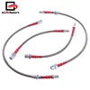 For Toyota for Corolla 84-87 GTS/SR5 AE86 with Rear Drum Front Rear Stainless Steel Braided Oil Brake Line Cable Hose