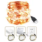 Led For Wedding Led Lighting For Party Wedding Custom Waterproof USB Copper Wire 10 M 100 LED String Lights For Christmas Party Wedding Decoration